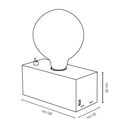 Lampa stołowa THEO 1xE27/25W/230V brzoza
