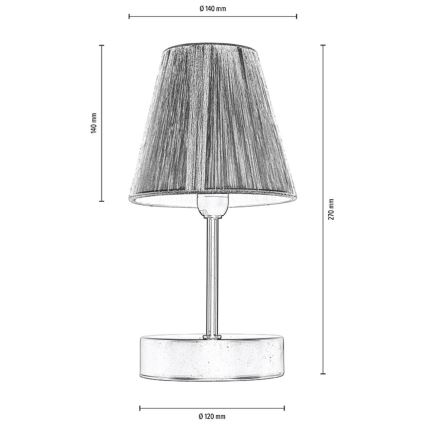 Lampa stołowa MILA 1xE14/25W/230V Brzoza – FSC certyfikowano