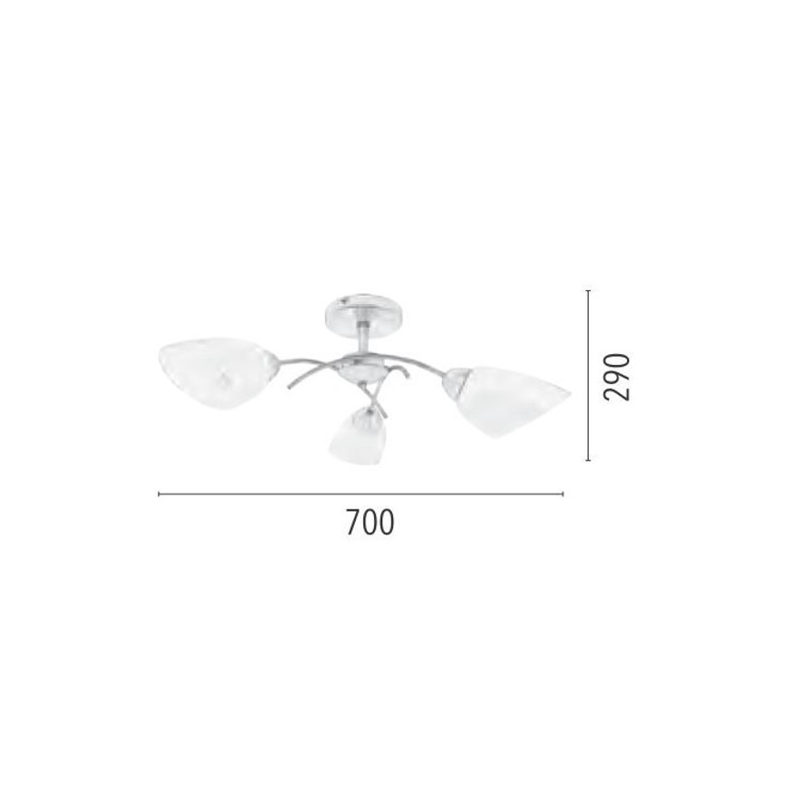 Plafon VILETTA 3xE27/60W/230V