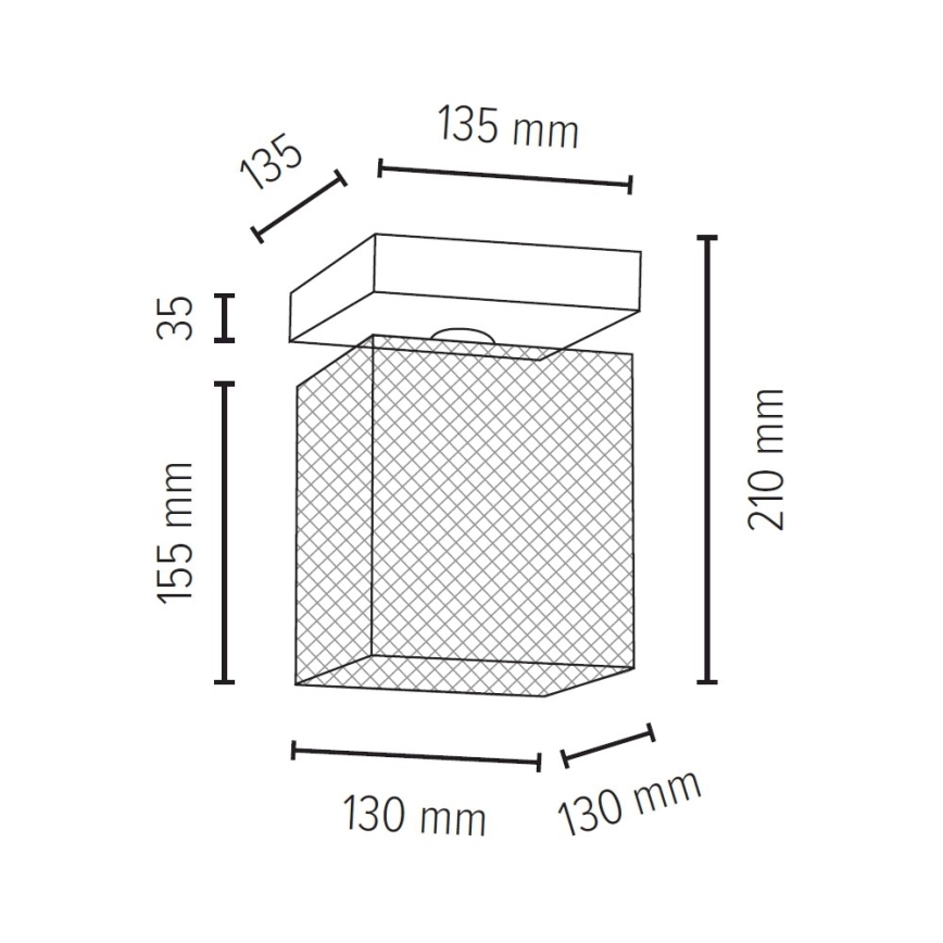 Lampa sufitowa NORMAN WOOD 1xE27/25W/230V