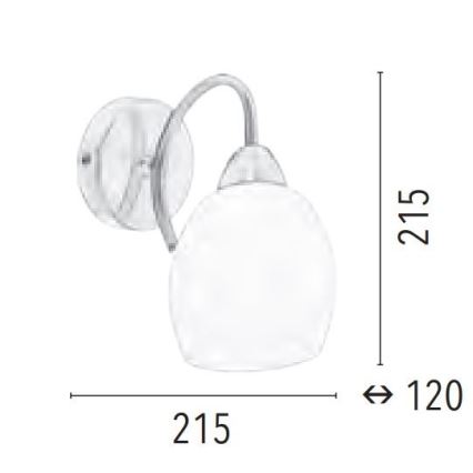 Kinkiet PISA 1xE27/60W/230V