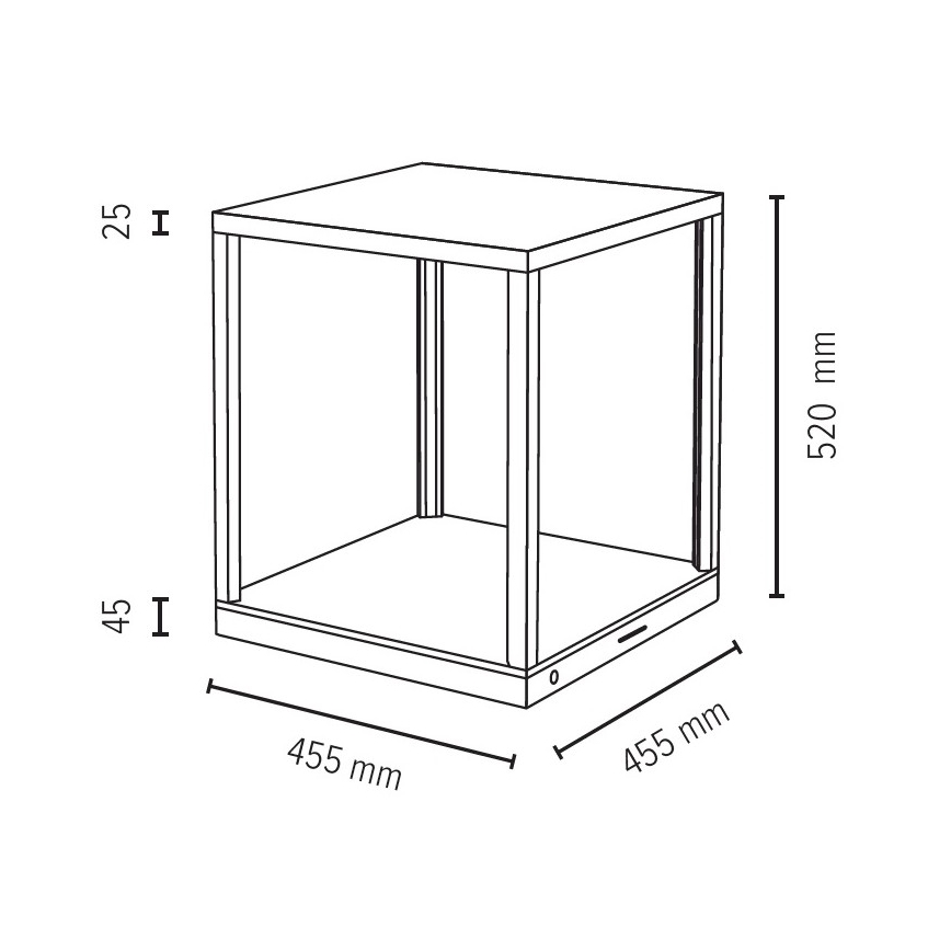 LED Dotykowa ściemnialna lampa stołowa RAMME LED/24W/230V dąb matowy