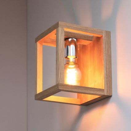 Kinkiet KAGO 1xE27/60W/230V dąb