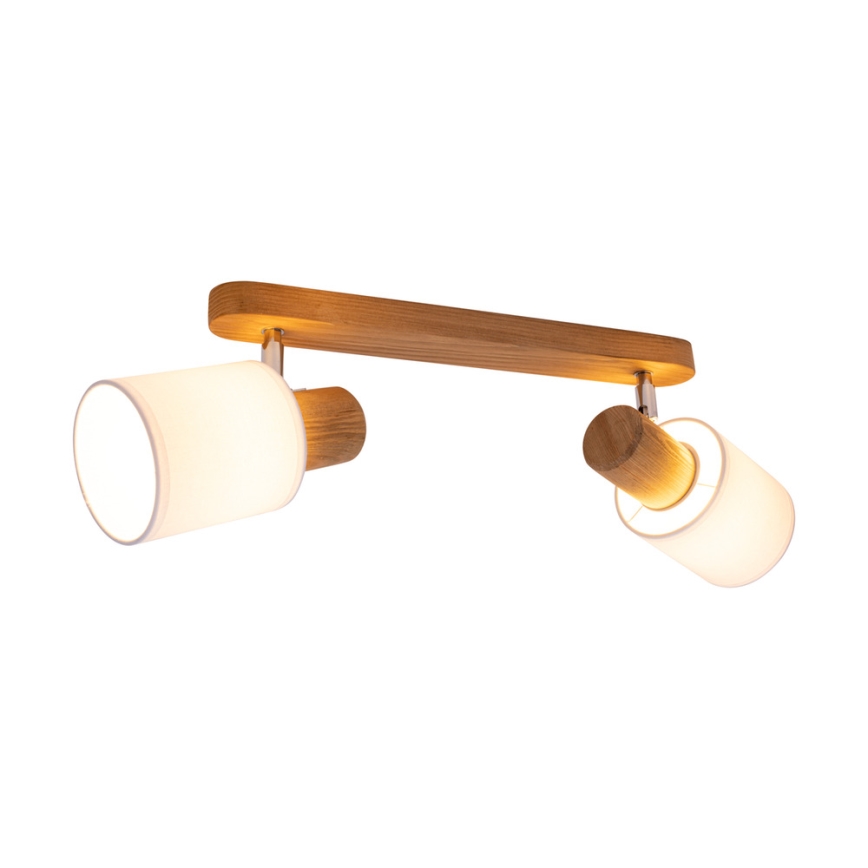 Sufitowa lampa punktowa TRENDY 2xE27/15W/230V sosna