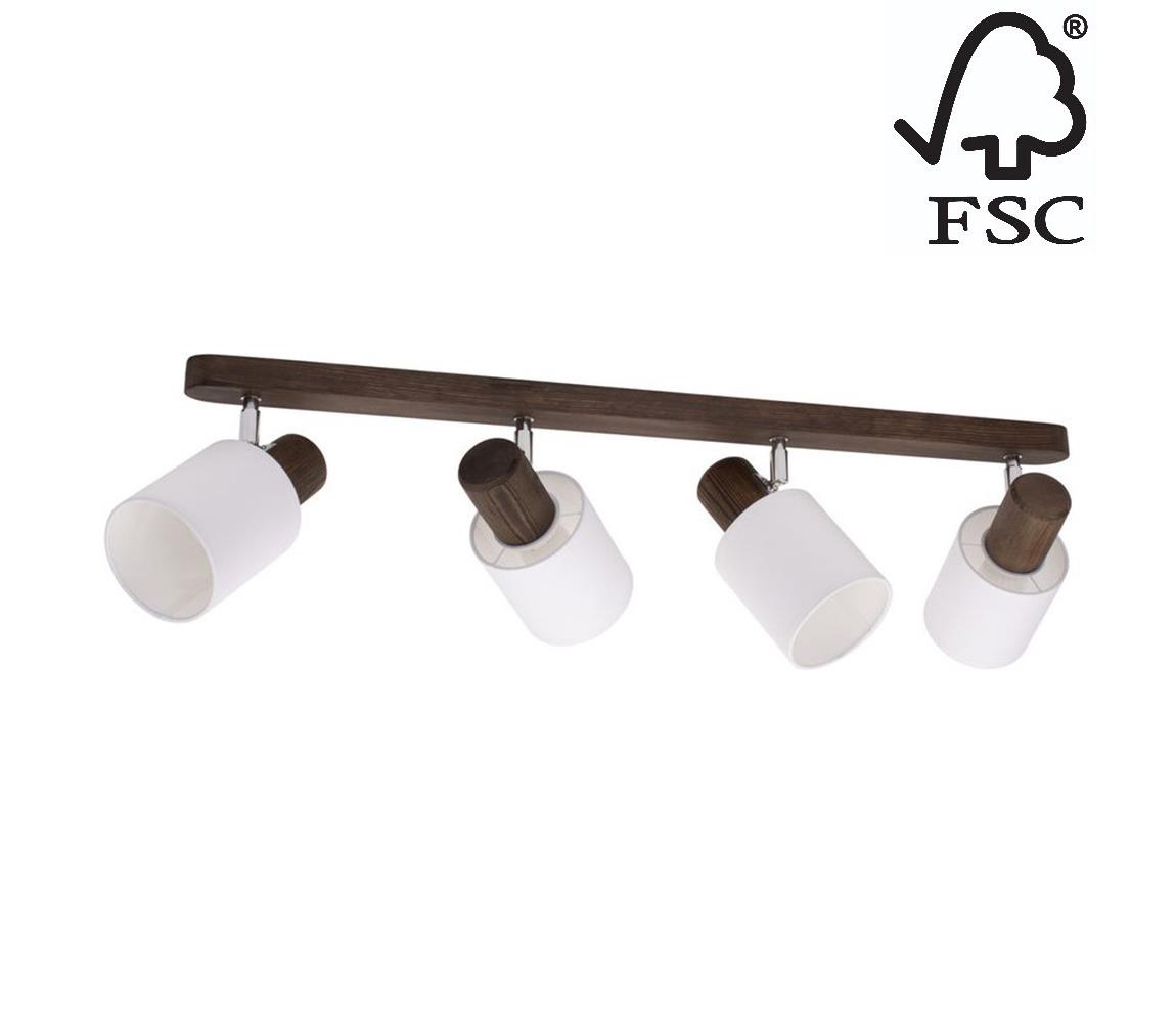 DO2248456 - Oświetlenie punktowe sufitowe TRENDY 4xE27/15W/230V orzech