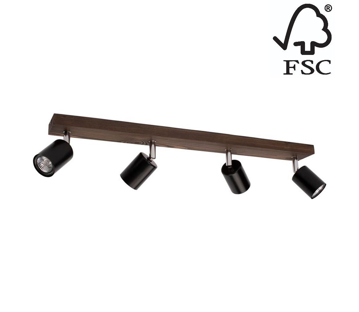 DO2911456 - Oświetlenie punktowe sufitowe MANARA 4xGU10/5W/230V orzech