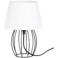 Spot-Light - Lampa stołowa MANGOO 1xE27/40W/230V biała/czarna