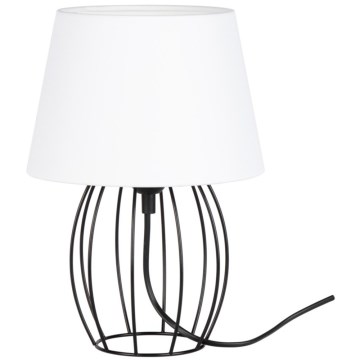 Spot-Light - Lampa stołowa MANGOO 1xE27/40W/230V biała/czarna