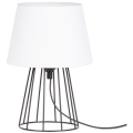 Spot-Light - Lampa stołowa MANGOO 1xE27/40W/230V biała/czarna