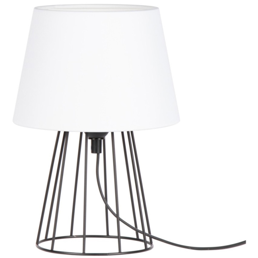 Spot-Light - Lampa stołowa MANGOO 1xE27/40W/230V biała/czarna
