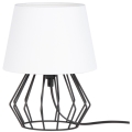 Spot-Light - Lampa stołowa MANGOO 1xE27/40W/230V biała/czarna