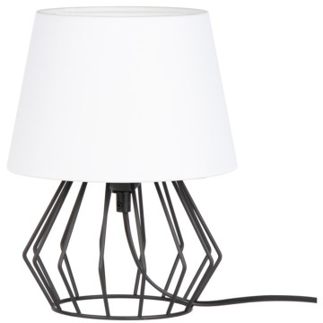Spot-Light - Lampa stołowa MANGOO 1xE27/40W/230V biała/czarna