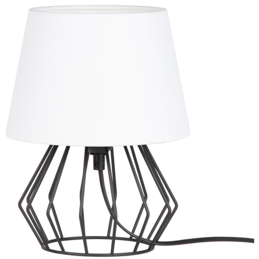 Spot-Light - Lampa stołowa MANGOO 1xE27/40W/230V biała/czarna