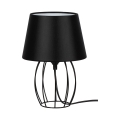 Spot-Light - Lampa stołowa MANGOO 1xE27/40W/230V czarna