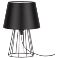 Spot-Light - Lampa stołowa MANGOO 1xE27/40W/230V czarna