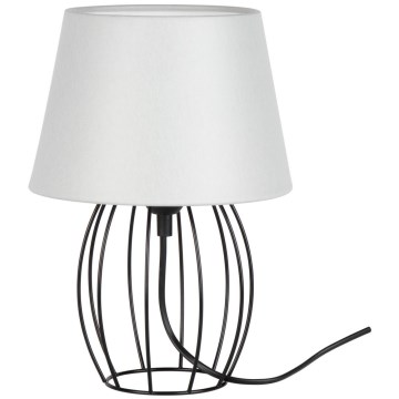Spot-Light - Lampa stołowa MANGOO 1xE27/40W/230V szara/czarna