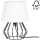 Spot-Light - Lampa stołowa MANGOO 1×E27/40W/230V biała/czarna