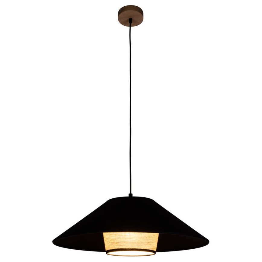 Żyrandol na lince AMIGO 1xE27/60W/230V dąb – FSC certyfikowano