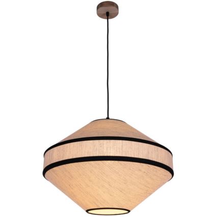Żyrandol na lince AMIGO 1xE27/60W/230V dąb – FSC certyfikowano