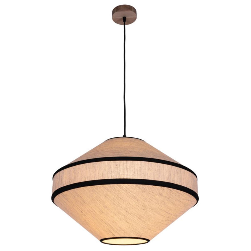Żyrandol na lince AMIGO 1xE27/60W/230V dąb – FSC certyfikowano