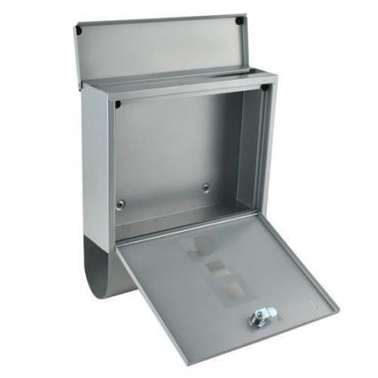 Srebrna skrzynka na listy 34x30,7 cm