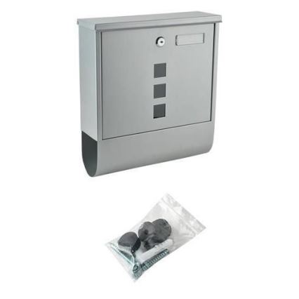 Srebrna skrzynka na listy 34x30,7 cm