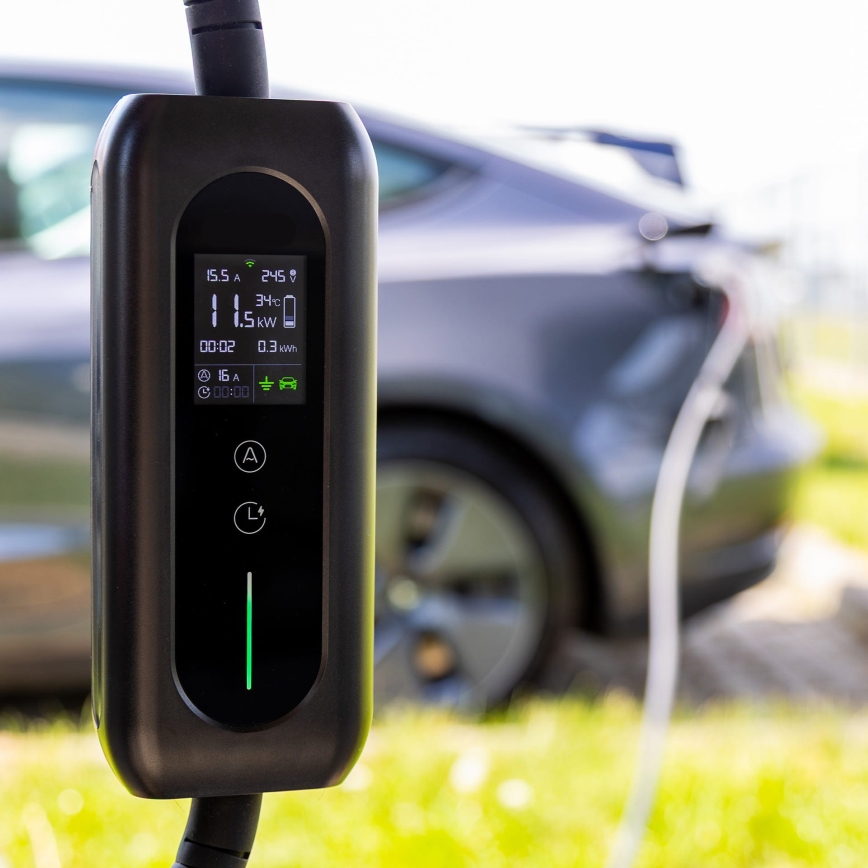 Stacja ładowania do samochodów elektrycznych Typ 2, 5 m, 22 kW, 32 A, IP54, Tuya