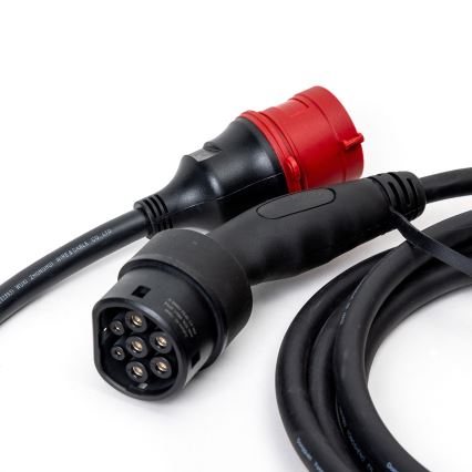 Stacja ładowania samochodów elektrycznych typ 2 5 m 11kW 16A IP54 Tuya