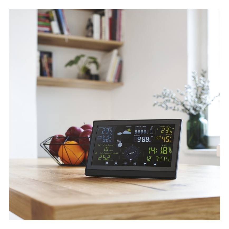 Stacja meteorologiczna bezprzewodowa 5V/3×AAA + 4xAA