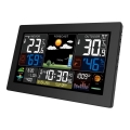 Stacja meteorologiczna z kolorowym wyświetlaczem LCD 230V/2xAA + 2xAA