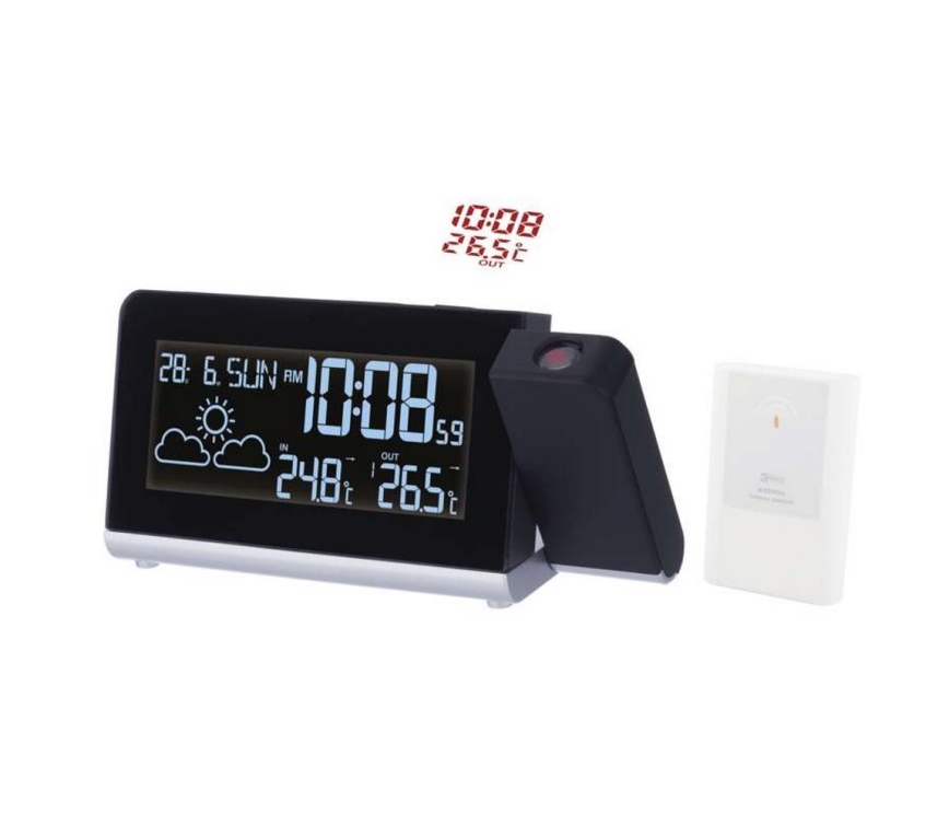 Stacja meteorologiczna z wyświetlaczem LCD 4,5V/1x CR2032 + 2×AA
