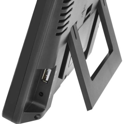Stacja meteorologiczna z wyświetlaczem LCD GoSmart 230V/3xAAA + 2×AAA Wi-Fi Tuya czarny