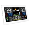 Stacja pogodowa z kolorowym wyświetlaczem LCD 5V/2xAA + 2xAA