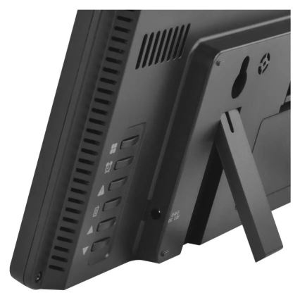 Stacja pogodowa z kolorowym wyświetlaczem LCD i budzikiem 5V 3xAAA + 2xAA czarna