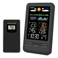 Stacja pogodowa z wyświetlaczem LCD 2xAA + 2xAA czarna