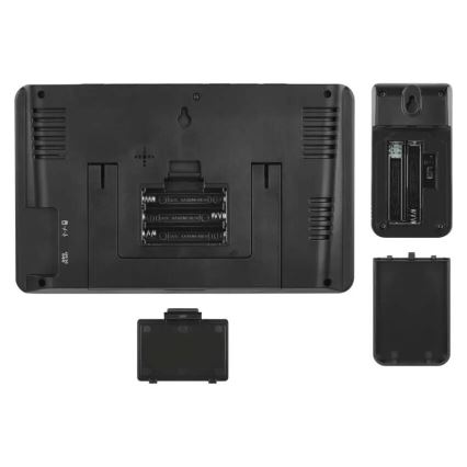 Stacja pogodowa z wyświetlaczem LCD GoSmart 230V/3xAAA + 2×AAA Wi-Fi Tuya czarna