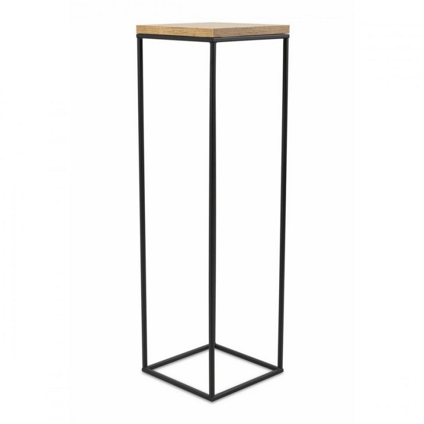 Statyw na kwiaty BASICLOFT 80x24 czarny/brązowy
