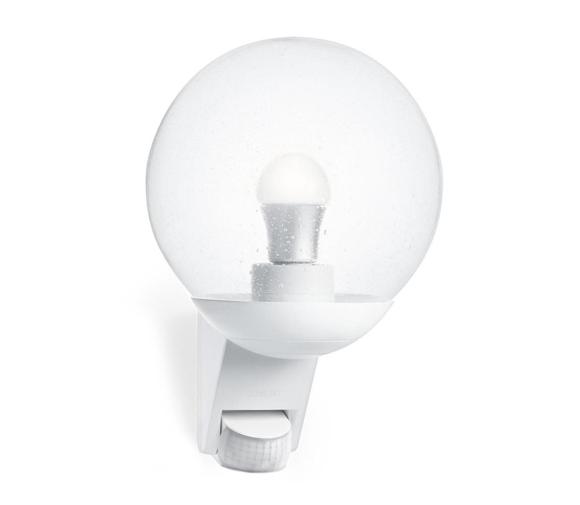 STEINEL 005917 - Kinkiet zewnętrzny z czujnikiem L585S 1xE27/60W biały IP44