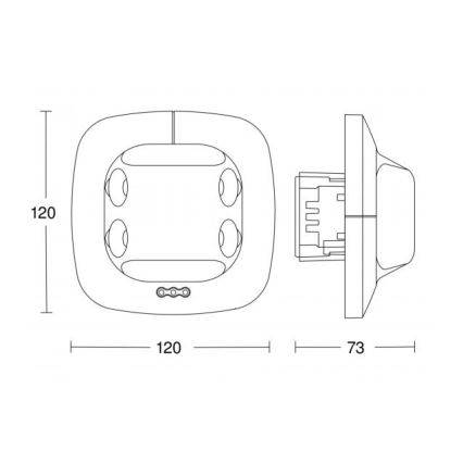 STEINEL 007850 - Czujnik ruchu Dual US COM2