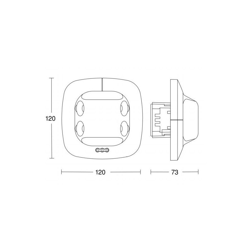 STEINEL 007850 - Czujnik ruchu Dual US COM2
