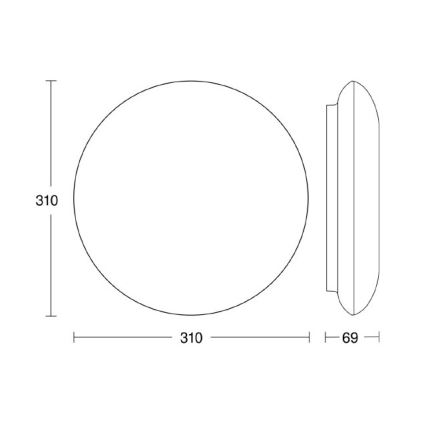 Steinel 035440 - LED Oświetlenie zewnętrzne z czujnikiem QUATTRO LED/10W/230V IP54
