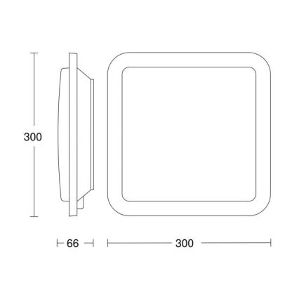 Steinel 052522 - LED Plafon z czujnikiem RS LED/9,5W/230V