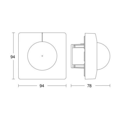 Steinel 055721 - Czujnik ruchu IS 3180 COM1 230V biały