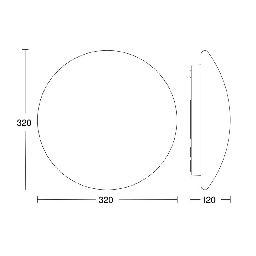 Steinel 056087-LED Plafon łazienkowy RSPROP2 LED/15,5W/230V 4000K IP54