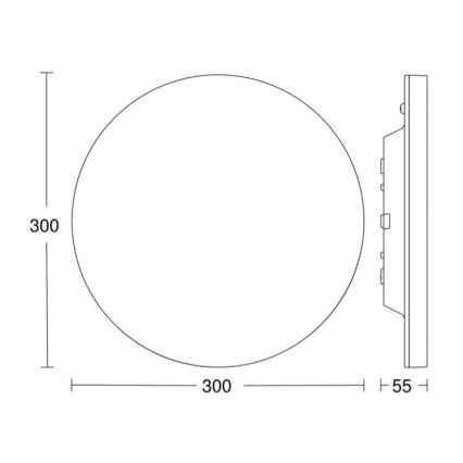 STEINEL 057053 - LED Oświetlenie sufitowe RS PRO LED/9W/230V IP40 4000K