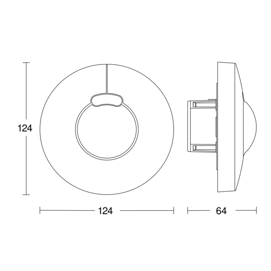 Steinel 057343 - Czujnik ruchu HF 3360 DALI-2 IP20 okrągły biały