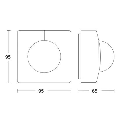 Steinel 057374 - Czujnik ruchu IS 3360 MX Highbay DALI-2 IP54 bialy