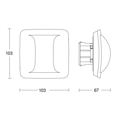 Steinel 058029 - Czujnik obecności Hallway DALI-2 APC biały