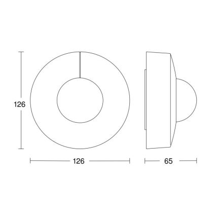 Steinel 058180 - Czujnik ruchu IS 3360 V3 KNX IP54 okrągły biały