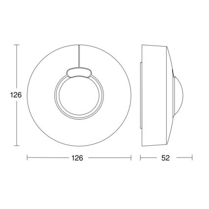 Steinel 058234 - Czujnik ruchu HF 3360 V3 KNX IP54 okrągły biały